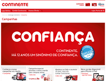 Tablet Screenshot of campanha.continente.pt